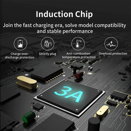 1 Meter USB to 5.5 x 2.1mm DC Power Cable for Device Connections - close-up induction chip 3A circuit board, fast charging protection