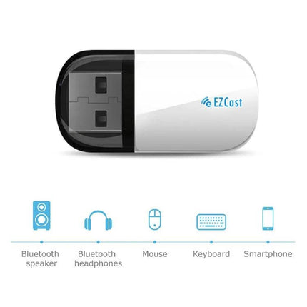 EZCast Dual Band Wireless Adapter for WiFi and Bluetooth Connectivity - compact USB dongle for WiFi 802.11ac and Bluetooth connections, ideal for streaming and peripherals