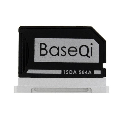 BASEQI Hidden SD Card Case for 15-Inch MacBook Pro Retina compact Micro SD/TF holder for photographers, holds up to 512GB, slim travel storage