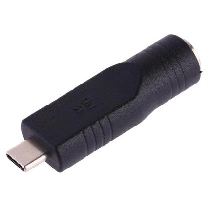 Practical USB-C to 7.9mm Female Adapter for Device Connections - black Type-C to 7.9x5.5mm female converter for laptops and chargers