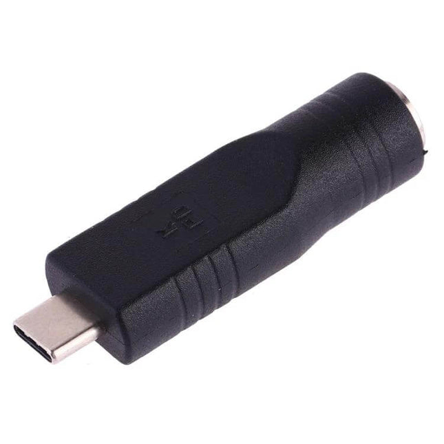 Practical USB-C to 7.9mm Female Adapter for Device Connections - black Type-C to 7.9x5.5mm female converter for laptops and chargers