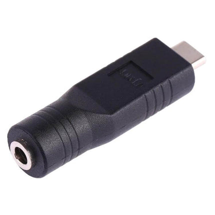 USB-C Male to 4.0 x 1.7mm Female Adapter Connector black compact travel adapter for converting USB-C chargers to 4.0x1.7mm devices