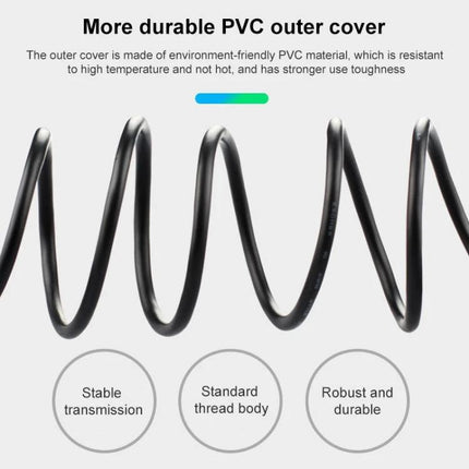 USB-C Cable for Everyday Home and Work Device Links - durable PVC outer cover cable for charging and data transfer, aluminum connectors, tangle-resistant