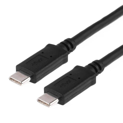 USB-C Cable for Everyday Home and Work Connections - black USB-C to USB-C cable with aluminum alloy heads for charging and data transfer