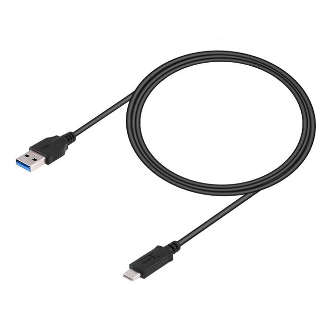 A Cable for Everyday Device Links at Home and Work - black USB-A to Lightning/USB-C style charging and data cable for laptops, smartphones, tablets