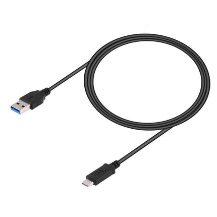 A Cable for Everyday Device Links at Home and Work — black USB-A to USB-C cable for charging and file transfer
