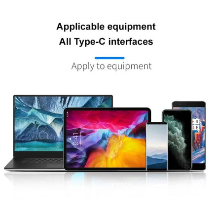 A Cable for Everyday Device Links at Home and Work - Type-C cable connecting laptop, tablet and smartphones for charging and data transfer