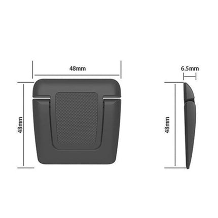 Foldable Mini Desktop Holder for Everyday Use, 2-Pack compact folded dimensions 48mm x 48mm x 6.5mm black non-slip phone stand