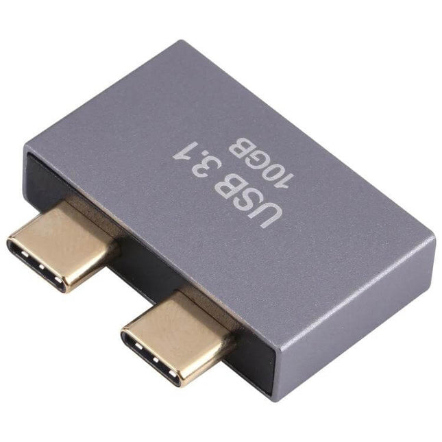 USB Female to USB-C Male Adapter for Device Connectivity Options compact gray adapter bridging USB-A devices to USB-C ports for charging and data transfer