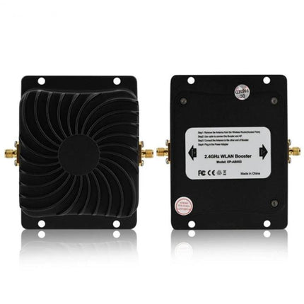 EDUP WiFi Signal Extender for Improved Home Connectivity - compact 2.4GHz WLAN booster with SMA antenna ports, easy plug-in setup for larger coverage