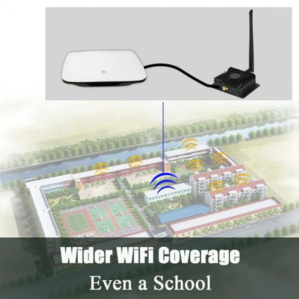 EDUP WiFi Signal Extender for Improved Home Connectivity boosting coverage across a school campus to reduce dead zones