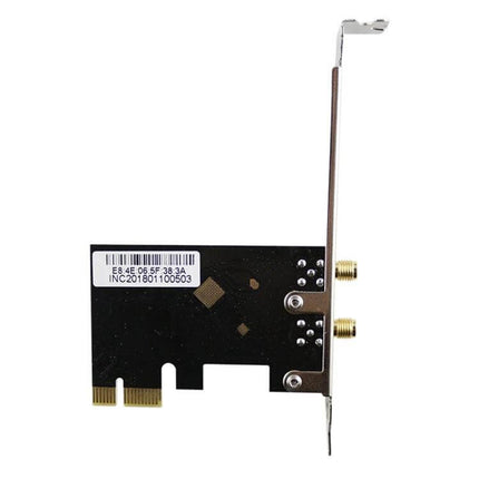 EDUP Dual-Band Wireless Adapter for Windows Computers PCIe card with dual external antenna connectors for improved 2.4GHz and 5.0GHz WiFi