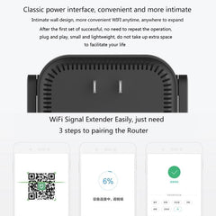 Amplificador WiFi Xiaomi Mi WiFi Pro original, enrutador extensor inteligente WiFi de 300 Mbps con 2 antenas externas, enchufe estadounidense