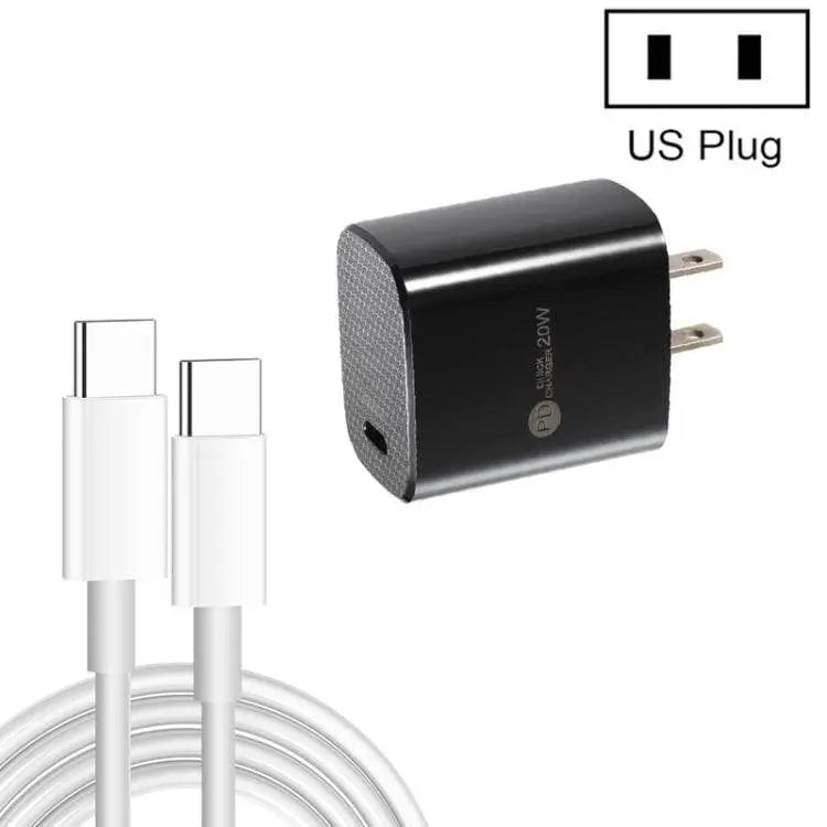 PD11 Single PD3.0 USB-C 20W Fast Charger And Cable