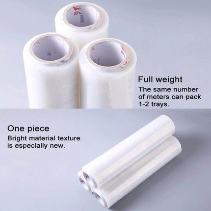 PE Transparent Stretch Wrap Film 30cm x 200m clear manual stretch film rolls for palletizing, moving and dust protection