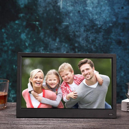 11.6 Inch Digital Photo Frame for Displaying Photos and Slideshows showing family slideshow with FHD 1920x1080 display, background music and scheduling features