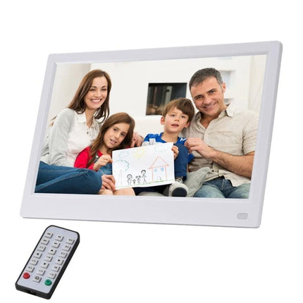 11.6 Inch Digital Photo Frame for Displaying Photos and Slideshows showing family slideshow with remote control, FHD 1920x1080 desk frame