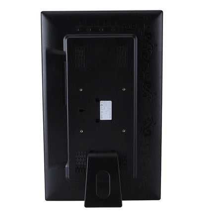Back view of 18.5 Inch Wall Mounted Digital Advertising Display Frame showing mounting bracket and ports