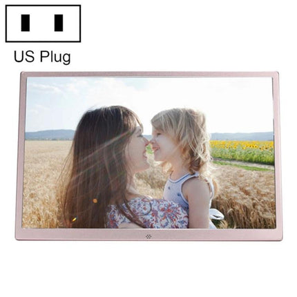 17-Inch Digital Photo Frame for Home Photo and Video Display showing mother and child on 17-inch LED screen, US plug included