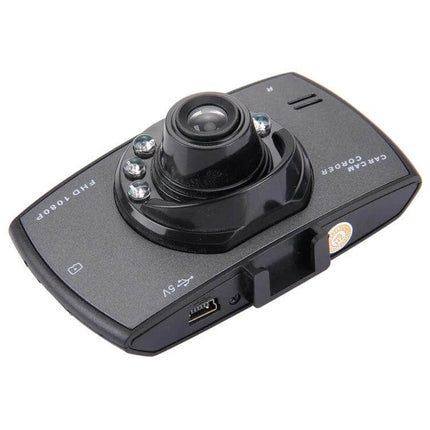 Car DVR Camera with 2.7 Inch LCD Screen for Easy Viewing compact dashboard recorder with lens and night LEDs