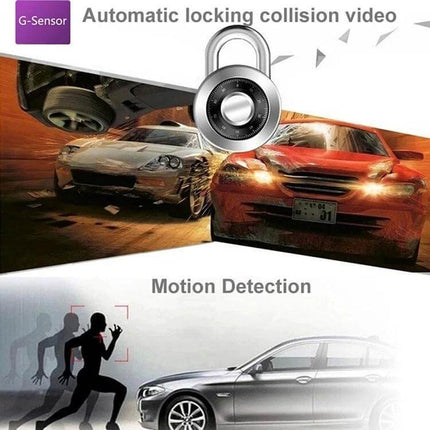 Car DVR Camera with 2.7 Inch LCD Screen for Easy Viewing capturing collision and motion detection scenes