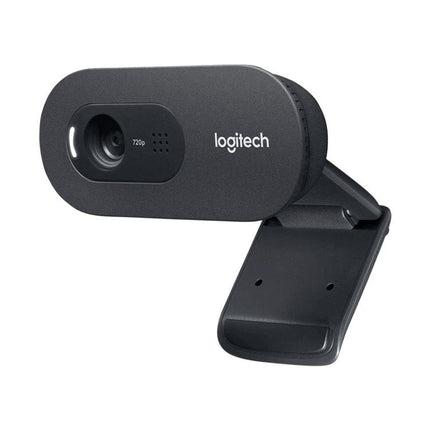 Logitech HD Webcam for Everyday Video Calls and Meetings - black compact webcam on adjustable clip for clear 720p video calls and meetings