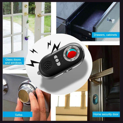 Vibration Security Alarm for Home and Vehicle Protection compact vibration detector alarm for doors windows drawers and safes