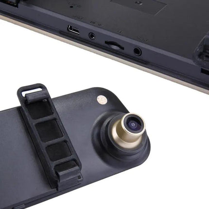 Dual Camera Rearview Mirror Dash Cam with Night Vision for Cars | Syndmart