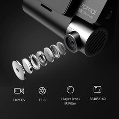 Xiaomi 70mai A800S-1 4K Dual Lens Dash Cam with GPS & Superior Night Vision - Global Edition