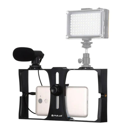 PULUZ Smartphone Video Rig with Microphone for Vlogging