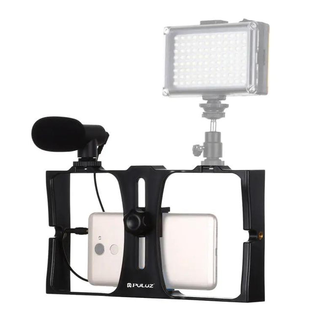 PULUZ Smartphone Video Rig with Microphone for Vlogging | Syndmart