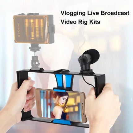 PULUZ Smartphone Video Rig with Microphone for Vlogging
