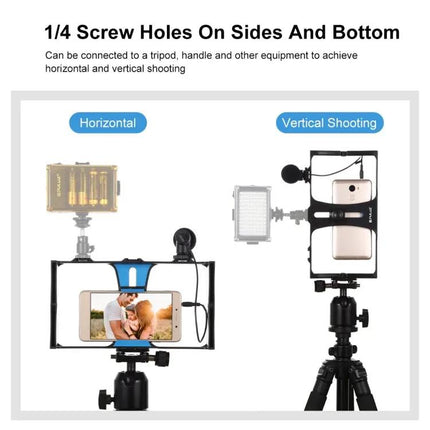 PULUZ Smartphone Video Rig with Microphone for Vlogging