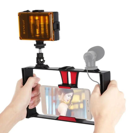 PULUZ Vlogging Rig with LED Light for Smartphones