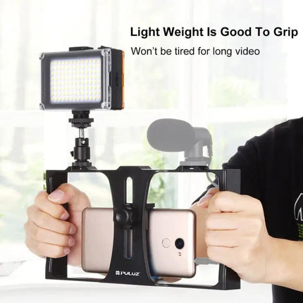 PULUZ Vlogging Rig with LED Light for Smartphones