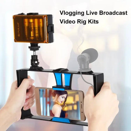 PULUZ Vlogging Rig with LED Light for Smartphones
