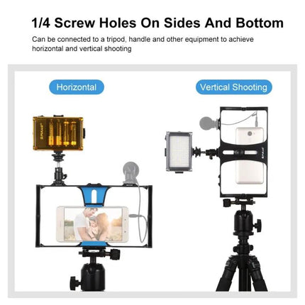 PULUZ Vlogging Rig with LED Light for Smartphones