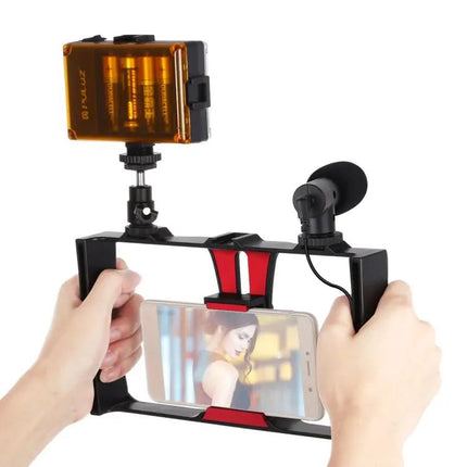 PULUZ Smartphone Vlogging Kit with LED Light and Microphone | Syndmart