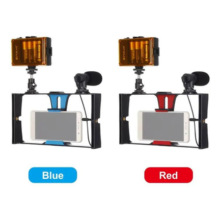 PULUZ Smartphone Vlogging Kit with LED Light and Microphone | Syndmart