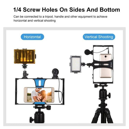 PULUZ Smartphone Vlogging Kit with LED Light and Microphone | Syndmart