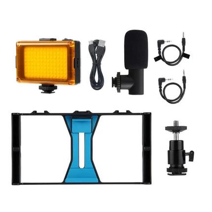 PULUZ Smartphone Vlogging Kit with LED Light and Microphone | Syndmart