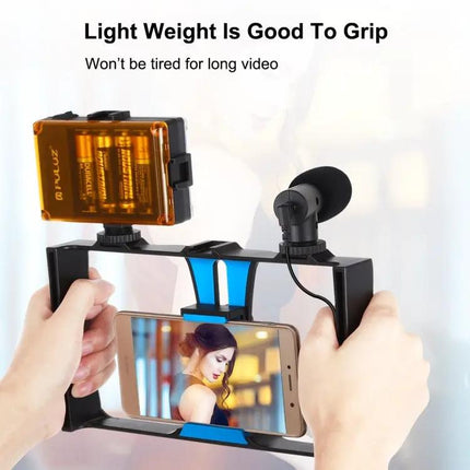 Kit d'éclairage LED 4 en 1 Puluz pour selfies et vlogging sur smartphone