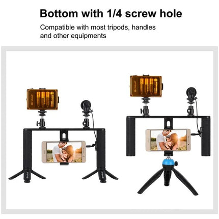 PULUZ Aluminum Video Rig for Smartphone Vlogging and Live Streaming