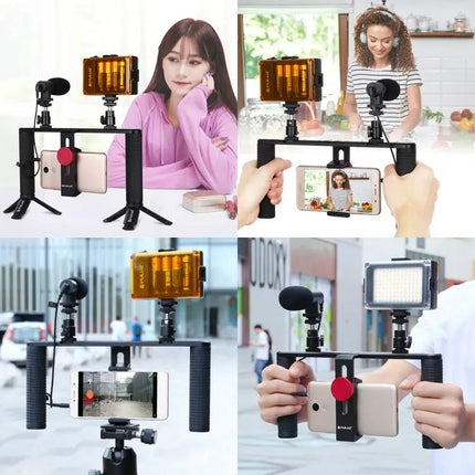 PULUZ Aluminum Video Rig for Smartphone Vlogging and Live Streaming