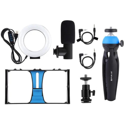 PULUZ 4-in-1 Vlogging Kit with Ring Light for Smartphones