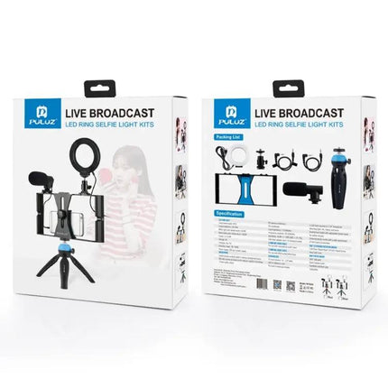 PULUZ 4-in-1 Vlogging Kit with Ring Light for Smartphones