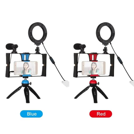 PULUZ 4-in-1 Vlogging Kit with Ring Light for Smartphones