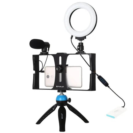 PULUZ 4-in-1 Vlogging Kit with Ring Light for Smartphones