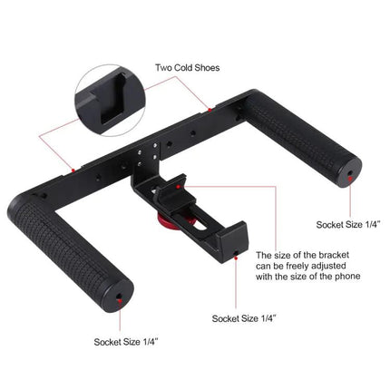 PULUZ Video Rig for Smartphone Vlogging and Stabilization