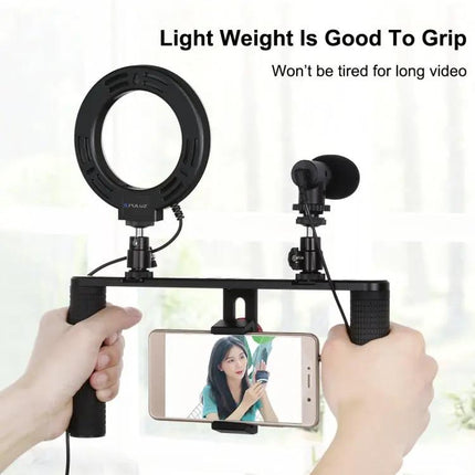 PULUZ Video Rig for Smartphone Vlogging and Stabilization